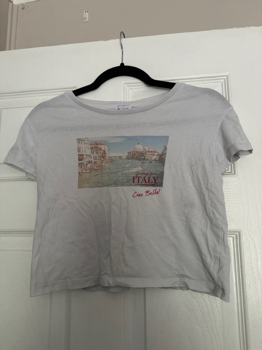 Princess Polly White Graphic Crewneck Tee